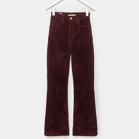 Levi's Ribcage Boot Cut Pants Jeans in Malbec Cord Corduroy - Picture 2 of 16